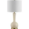 Table Lamps-Kirkland's Home Glazed Glass Teardrop Table Lamp Ivory