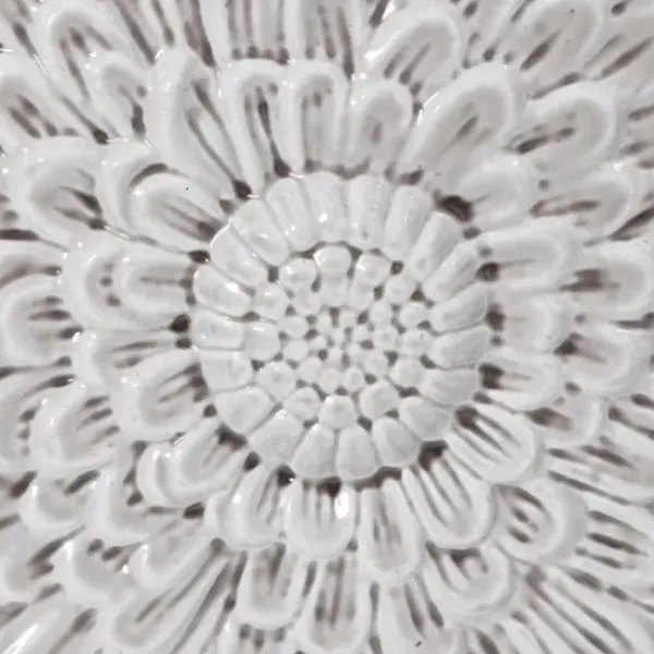 Wall Plaques-Kirkland's Home Glazed Iron Carved Floral Plaques, Set Of 3 Gray