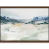 Framed Art-Kirkland's Home Gleaming Basin Framed Canvas Art Print White/Blue/Green