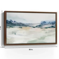 Framed Art-Kirkland's Home Gleaming Basin Framed Canvas Art Print White/Blue/Green