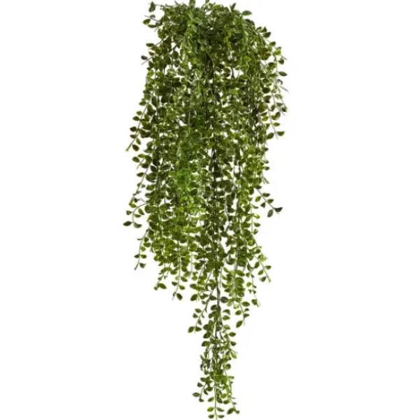 Arrangements & Greenery-Kirkland's Home Gledistias In Hanging Metal Baskets, Set Of 2 Green