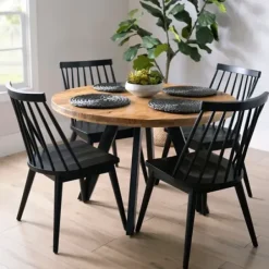 Dining Tables-Kirkland's Home Glenn Natural Wood Dining Table Tan