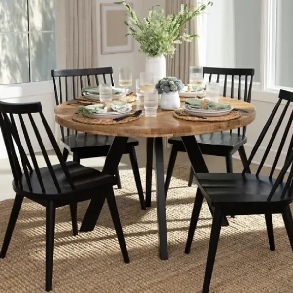 Dining Tables-Kirkland's Home Glenn Natural Wood Dining Table Tan