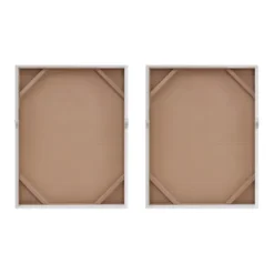 Canvas Art-Kirkland's Home Glimmer Gradient 2-Pc. Abstract Wall Art Silver/White