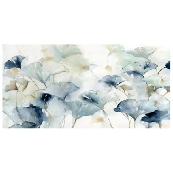 Canvas Art-Kirkland's Home Glorious Ginkgo Giclee Canvas Art Print, 40X20 In. Blue