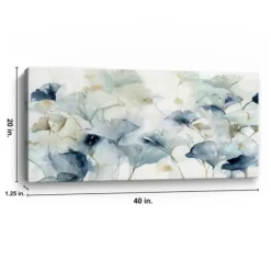 Canvas Art-Kirkland's Home Glorious Ginkgo Giclee Canvas Art Print, 40X20 In. Blue