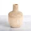 Vases-Kirkland's Home Glossy Earth Tone 3-Pc. Decorative Vase Set Brown/Tan/Gray