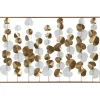 Wall Plaques-Kirkland's Home Glossy Gold Leaves Framed Wall Plaque Gold/White