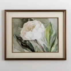 Framed Art-Kirkland's Home Glowing At Dusk Framed Art Print Green/White