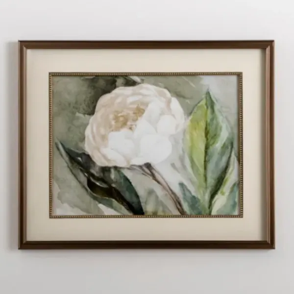 Framed Art-Kirkland's Home Glowing At Dusk Framed Art Print Green/White