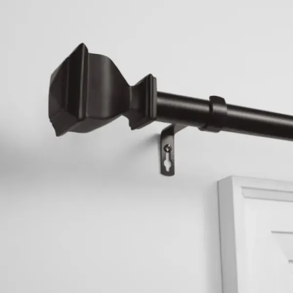 Curtain Rods & Hardware-Kirkland's Home Gold Aged Mercury Sphere Curtain Rod, 72 In.