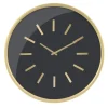 Clocks-Kirkland's Home Gold And Black Modern Wall Clock