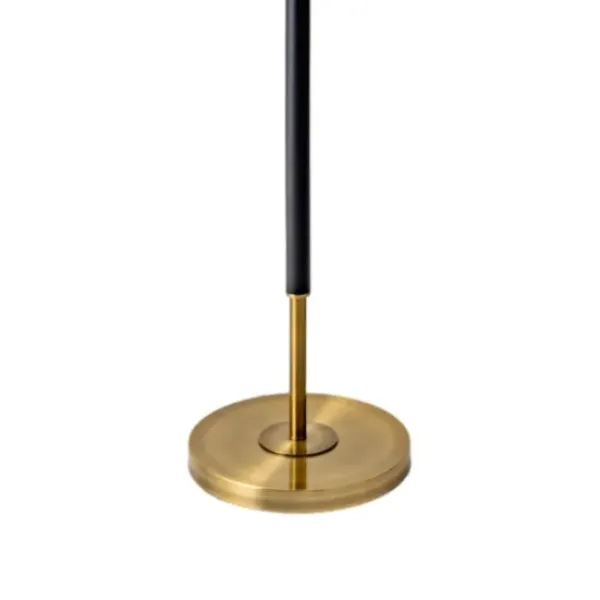 Floor Lamps-Kirkland's Home Gold And Black Simple Stem Floor Lamp White