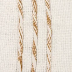 Pillows-Kirkland's Home Gold And Ivory Color Block Pillow Gold/Ivory