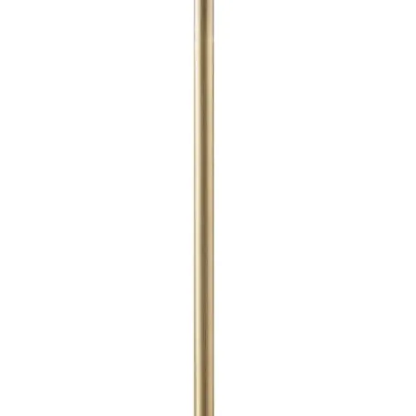 Floor Lamps-Kirkland's Home Gold Angular Modern Floor Lamp Ivory