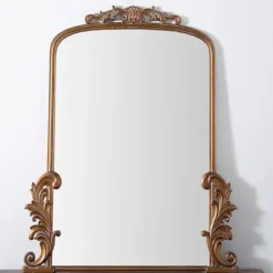 Decorative Mirrors-Kirkland's Home Gold Bordeaux Ornate Scroll Mirror