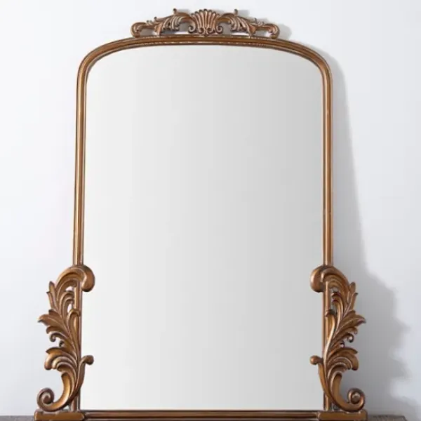 Decorative Mirrors-Kirkland's Home Gold Bordeaux Ornate Scroll Mirror