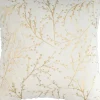 Pillows-Kirkland's Home Gold Branches Faux Fur Throw Pillow White/Gold