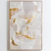 Framed Art-Kirkland's Home Gold Foil Patches Framed Art Print White/Gray/Gold