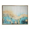 Framed Art-Kirkland's Home Gold Geode Slice Framed Canvas Art Print Blue/White/Gold