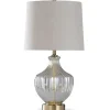 Table Lamps-Kirkland's Home Gold Glass Traditional Table Lamp Tan