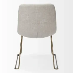Dining Chairs-Kirkland's Home Gold Iron And Fabric Dining Chairs, Set Of 2 Ivory