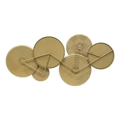 Wall Plaques-Kirkland's Home Gold Layered Plates With Mirrors Wall Plaque Gold/Gray