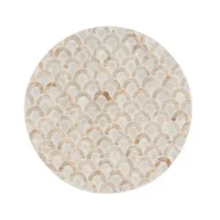 Accent & End Tables-Kirkland's Home Gold Metal And Capiz Shell Top Accent Table