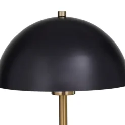 Table Lamps-Kirkland's Home Gold Metal Dome Shade Table Lamp Black