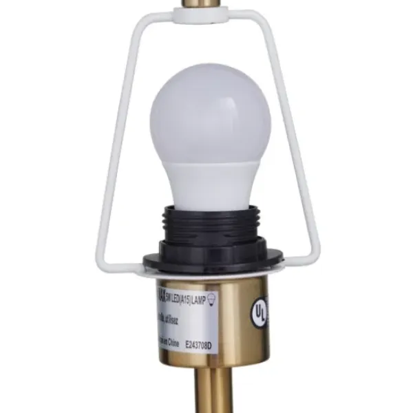 Table Lamps-Kirkland's Home Gold Metal Dome Shade Table Lamp Black