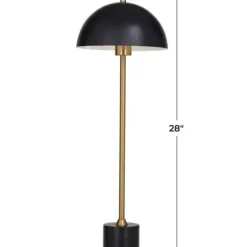 Table Lamps-Kirkland's Home Gold Metal Dome Shade Table Lamp Black