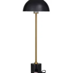 Table Lamps-Kirkland's Home Gold Metal Dome Shade Table Lamp Black