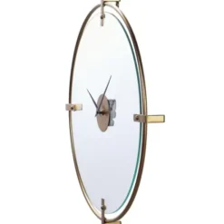 Clocks-Kirkland's Home Gold Metal Frame Glass Face Wall Clock