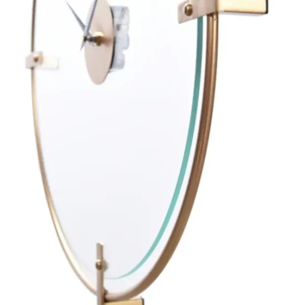 Clocks-Kirkland's Home Gold Metal Frame Glass Face Wall Clock