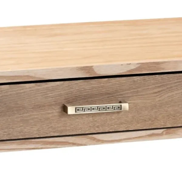 Console Tables-Kirkland's Home Gold Metal Frame Two-Drawer Console Table