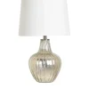 Table Lamps-Kirkland's Home Gold Ribbed Mercury Glass Table Lamp White
