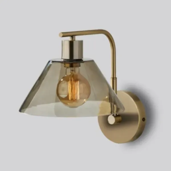 Sconces-Kirkland's Home Gold Smoked Glass Sconce