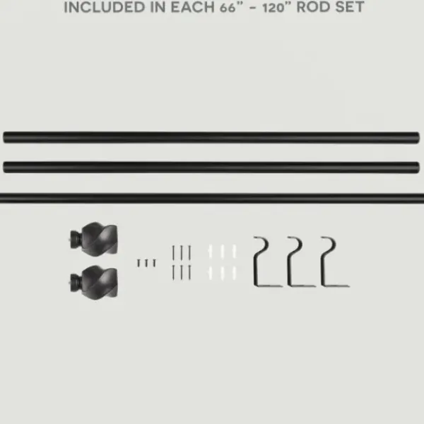 Curtain Rods & Hardware-Kirkland's Home Gold Stacked Cylinder Curtain Rod, 72 In.