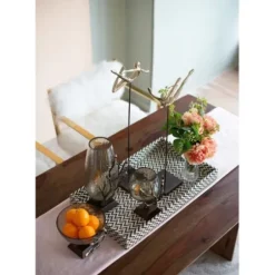 Decorative Bowls & Jars-Kirkland's Home Gold Tipped Walnut Wood Glass Bowl Brown/Gold