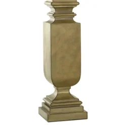 Table Lamps-Kirkland's Home Gold Traditional Rectangular Table Lamp Gold/Tan