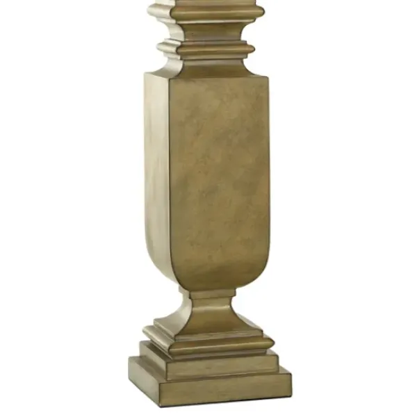 Table Lamps-Kirkland's Home Gold Traditional Rectangular Table Lamp Gold/Tan