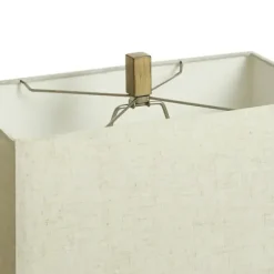 Table Lamps-Kirkland's Home Gold Traditional Rectangular Table Lamp Gold/Tan