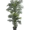 Trees & Topiaries-Kirkland's Home Golden Cane Palm Silk Tree, 6.5 Ft.