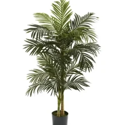 Trees & Topiaries-Kirkland's Home Golden Cane Palm Tree, 5 Ft.