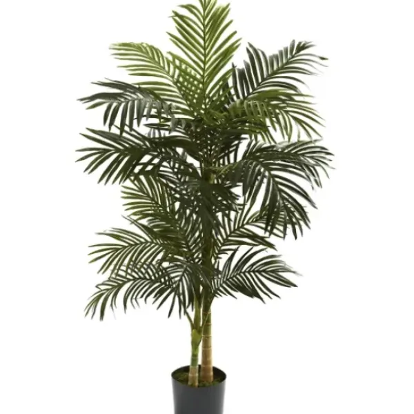 Trees & Topiaries-Kirkland's Home Golden Cane Palm Tree, 5 Ft.
