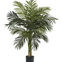 Trees & Topiaries-Kirkland's Home Golden Cane Palm Tree, 4 Ft.