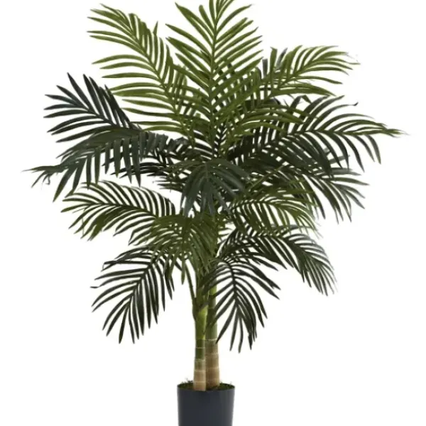 Trees & Topiaries-Kirkland's Home Golden Cane Palm Tree, 4 Ft.
