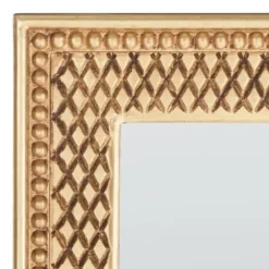 Framed Mirrors-Kirkland's Home Golden Carved Textured Framed Mirror