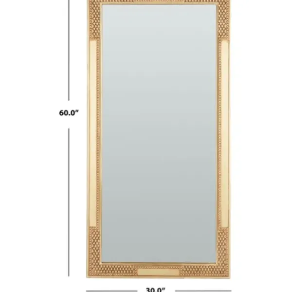 Framed Mirrors-Kirkland's Home Golden Carved Textured Framed Mirror