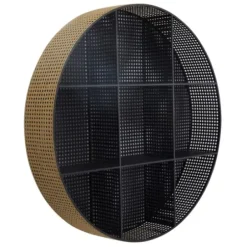 Shelves-Kirkland's Home Golden Dots Circle Cubbies Wall Shelf